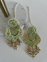 Load image into Gallery viewer, Meenakari Kundan Earrings (2 colours)