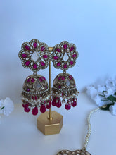 Load image into Gallery viewer, Neelam Jhumki Tikka (6 colours)