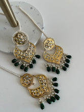 Load image into Gallery viewer, Inder Kundan Earring Set