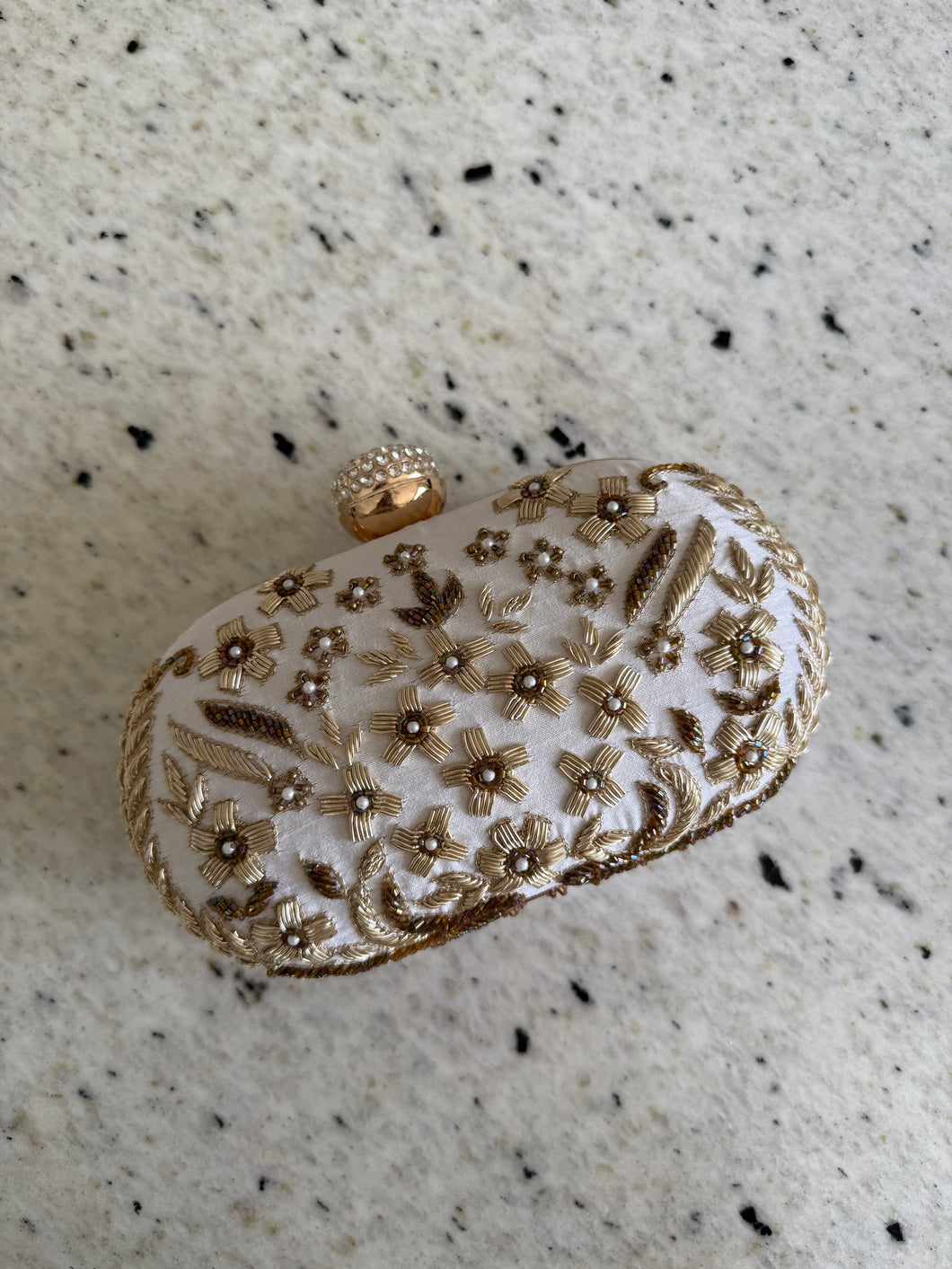 Cream Clutch