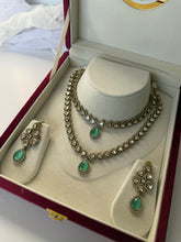 Load image into Gallery viewer, Layered Uncut Kundan Set (3 Colours)
