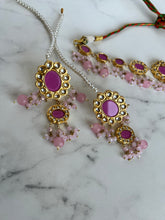 Load image into Gallery viewer, Irheem Kundan Set Pink
