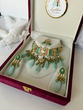 Load image into Gallery viewer, Sage Meenakari Set
