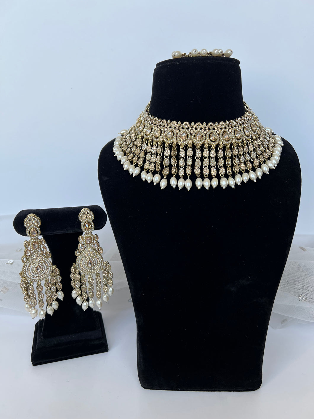 Gold and White Pearl Set