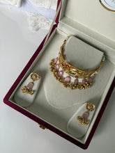Load image into Gallery viewer, Pink Kashmiri Choker Set
