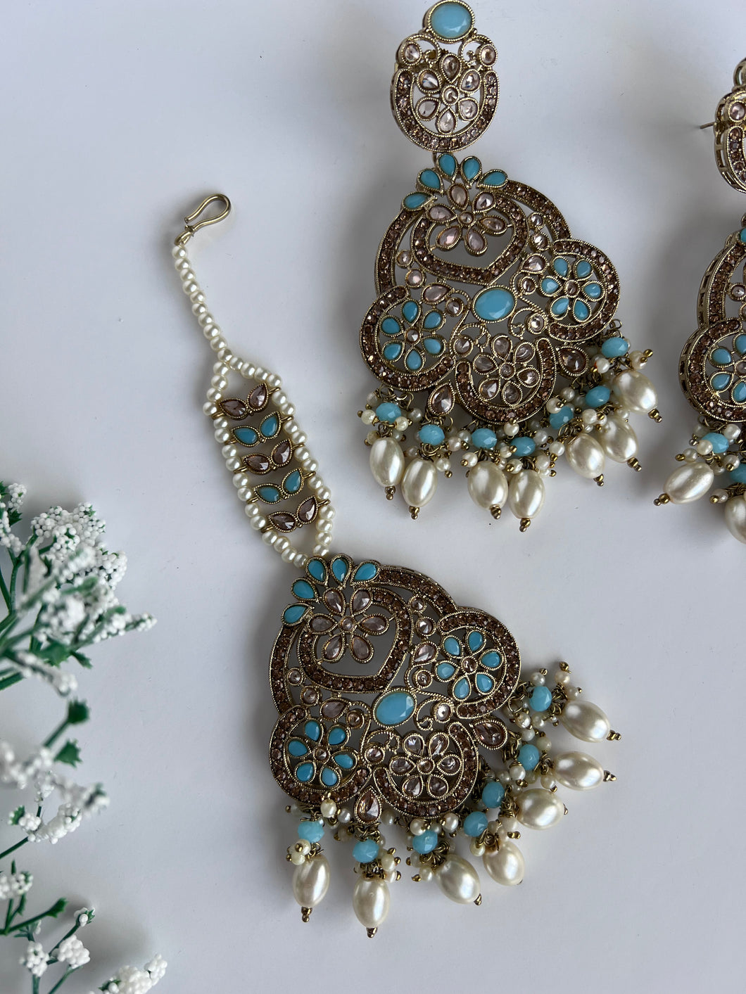 Rubani Earring Tikka Set (3 colours)