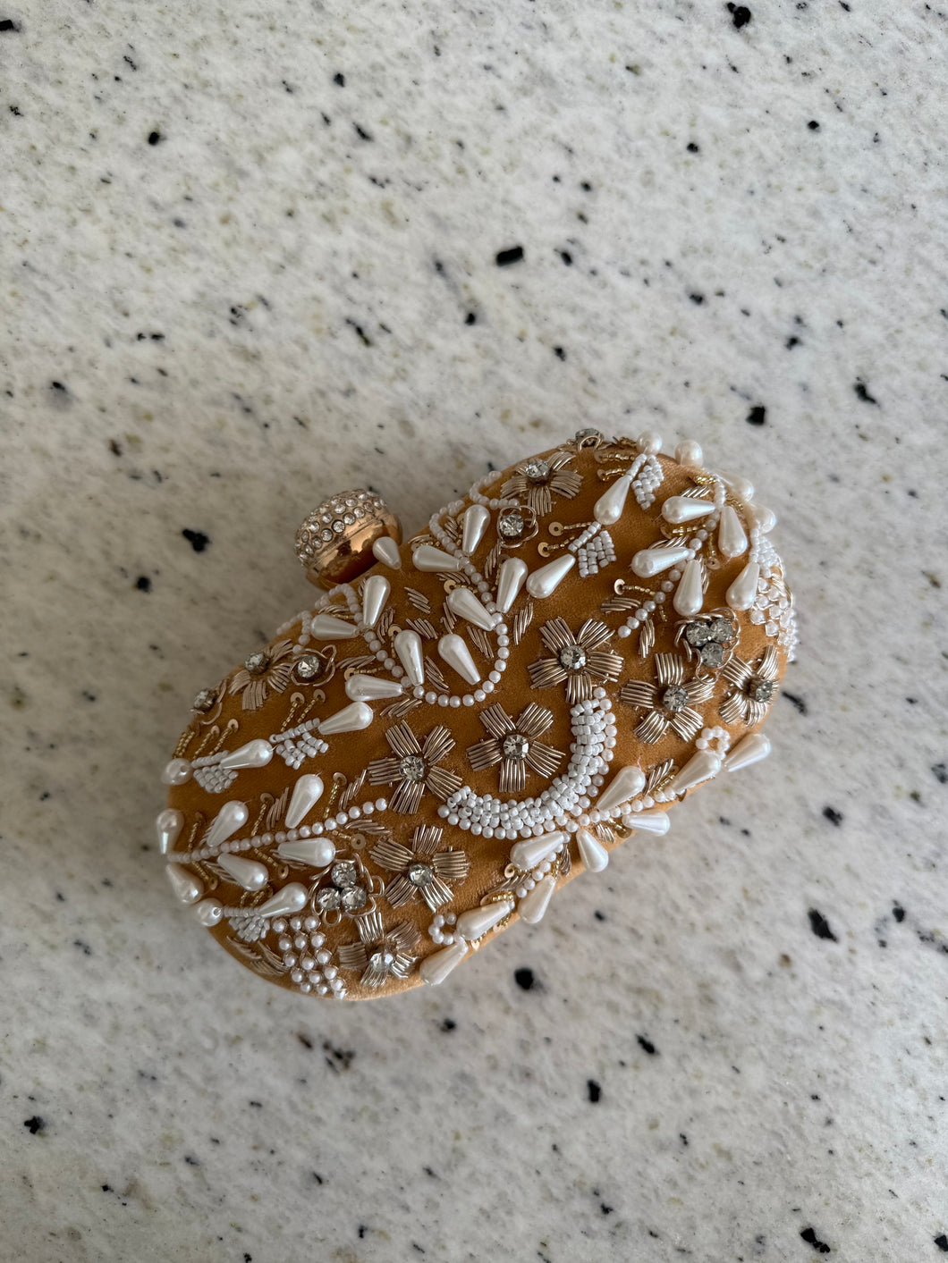 Golden Pearl Clutch