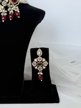 Load image into Gallery viewer, Maroon Choker Set
