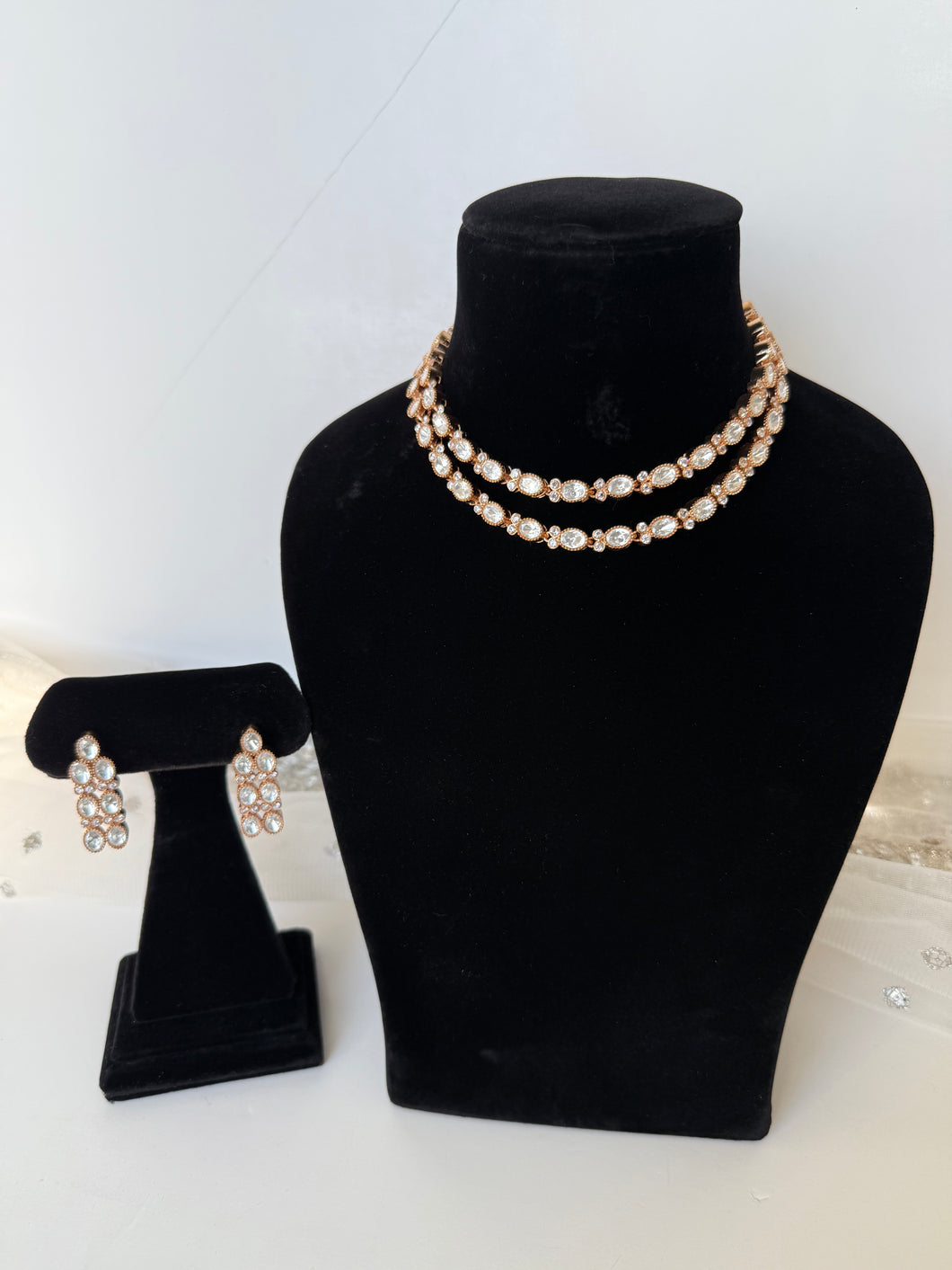 2 Layer Tiyani Kundan Set