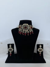 Load image into Gallery viewer, Maroon Choker Set
