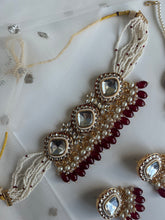 Load image into Gallery viewer, Patrice Kundan Set Ruby
