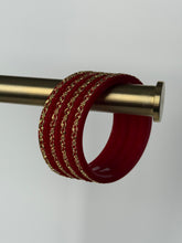 Load image into Gallery viewer, Red Meenakari Bangles

