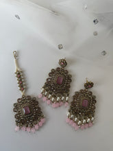 Load image into Gallery viewer, Lotus Earring Tikka Set (4 Colours)
