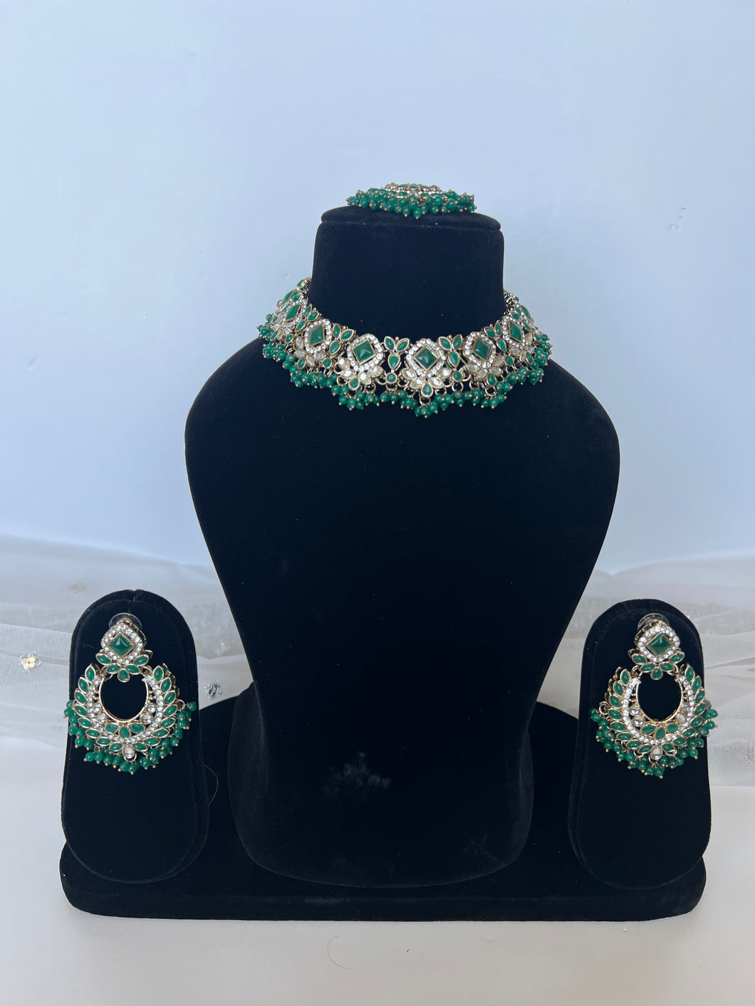 Rita Kundan Set Green