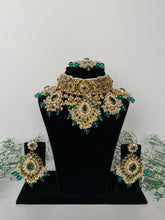Load image into Gallery viewer, Teal Kundan Set
