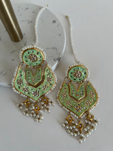 Load image into Gallery viewer, Meenakari Kundan Earrings (2 colours)
