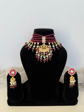 Load image into Gallery viewer, Ruby Kundan Set
