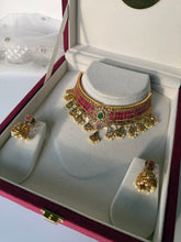 Load image into Gallery viewer, Pink and Green Moissanite Set
