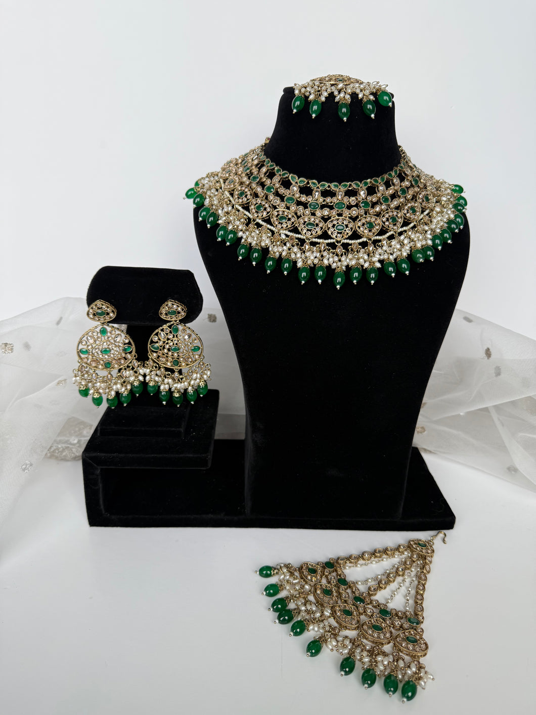 Jaspreet Bridal Set (Green)