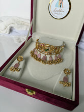Load image into Gallery viewer, Pink Kashmiri Choker Set
