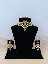 Load image into Gallery viewer, Sage Green Kundan Set
