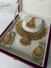 Load image into Gallery viewer, Janvi Antique Gold Set
