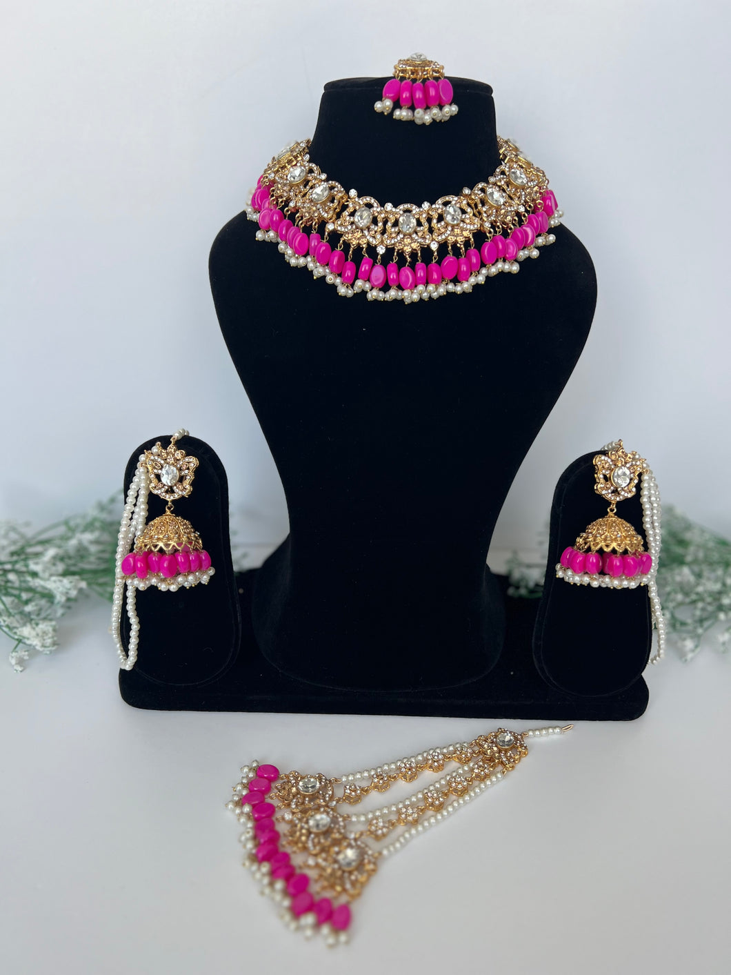 Emaan Set Hot Pink