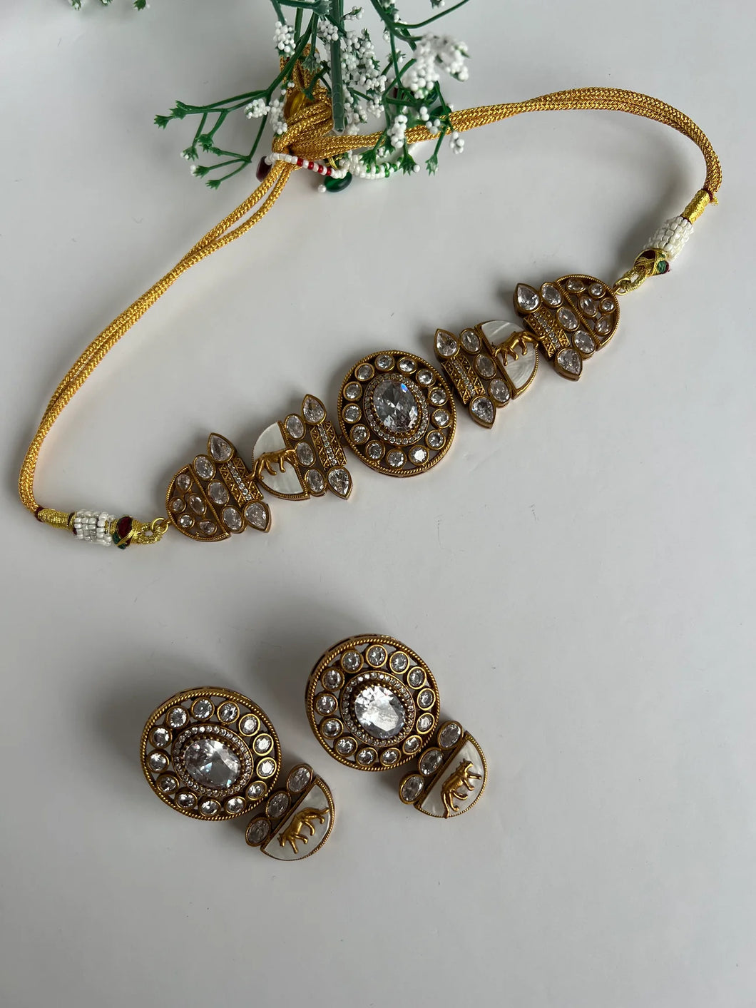 White Sabyasachi Choker