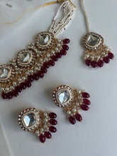 Load image into Gallery viewer, Patrice Kundan Set Ruby
