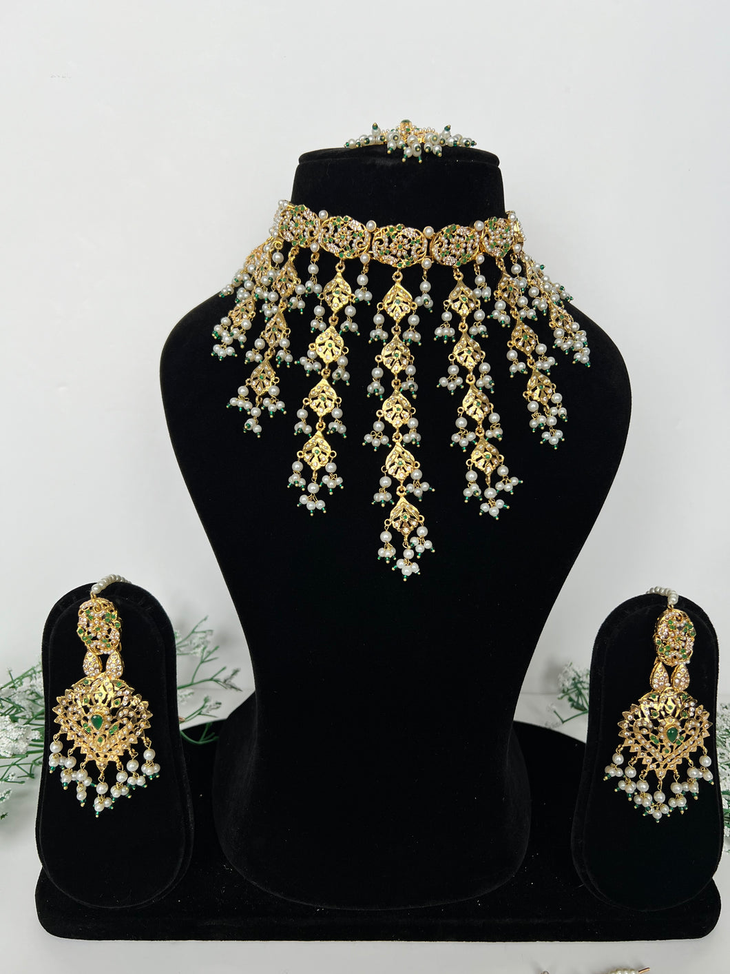 Arzoo Jardau Set (green)