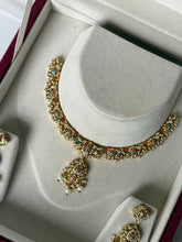 Load image into Gallery viewer, Navratan Locket Set
