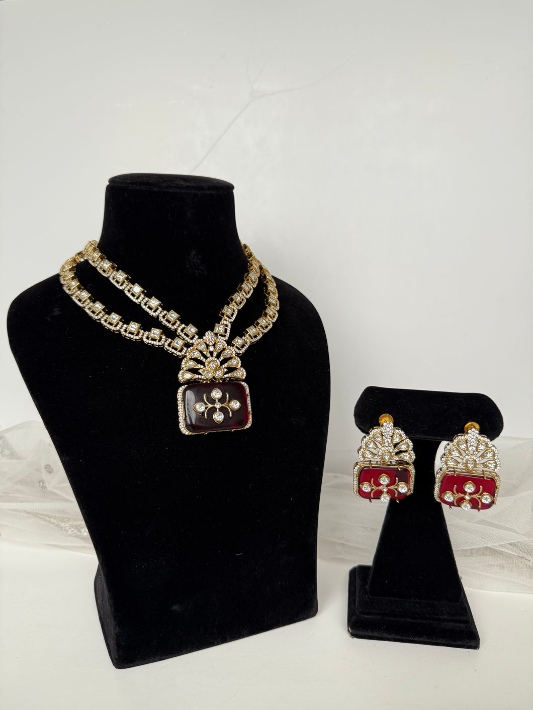 Ruby Uncut Kundan Set