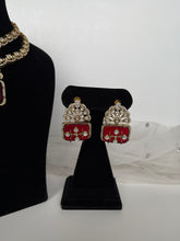 Load image into Gallery viewer, Ruby Uncut Kundan Set
