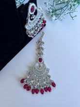 Load image into Gallery viewer, Silver and Ruby Choker
