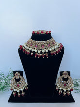 Load image into Gallery viewer, Maroon Necklace Set
