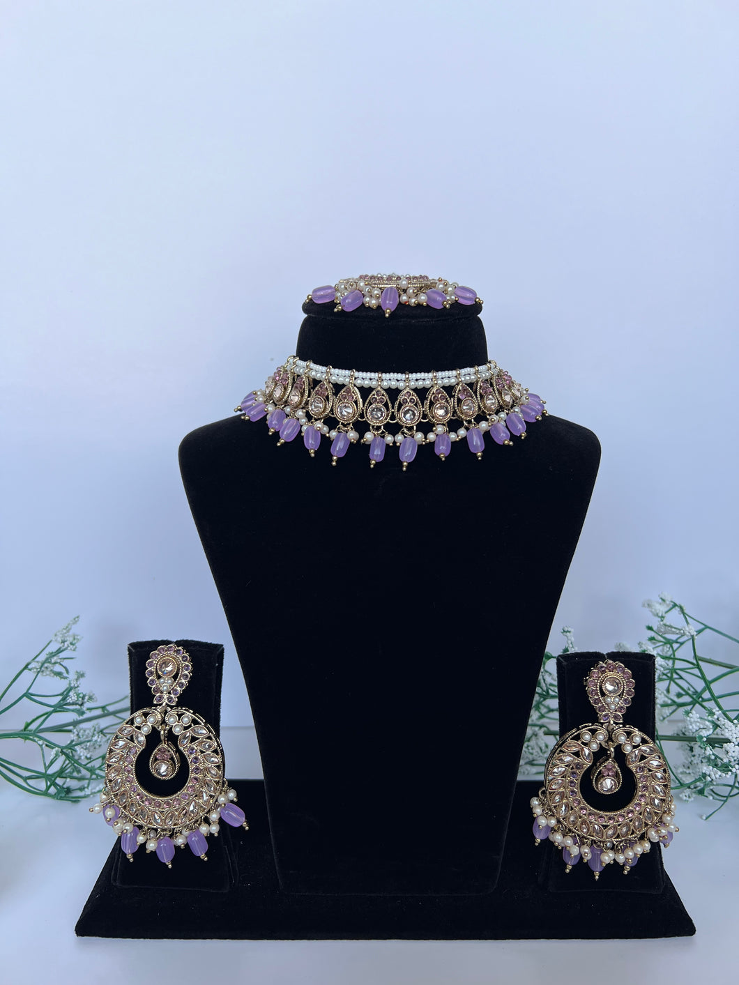 Lilac Necklace Set
