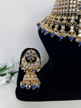 Load image into Gallery viewer, Navy Kundan Set
