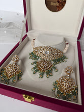Load image into Gallery viewer, Pari Kundan Set (Sage Green)
