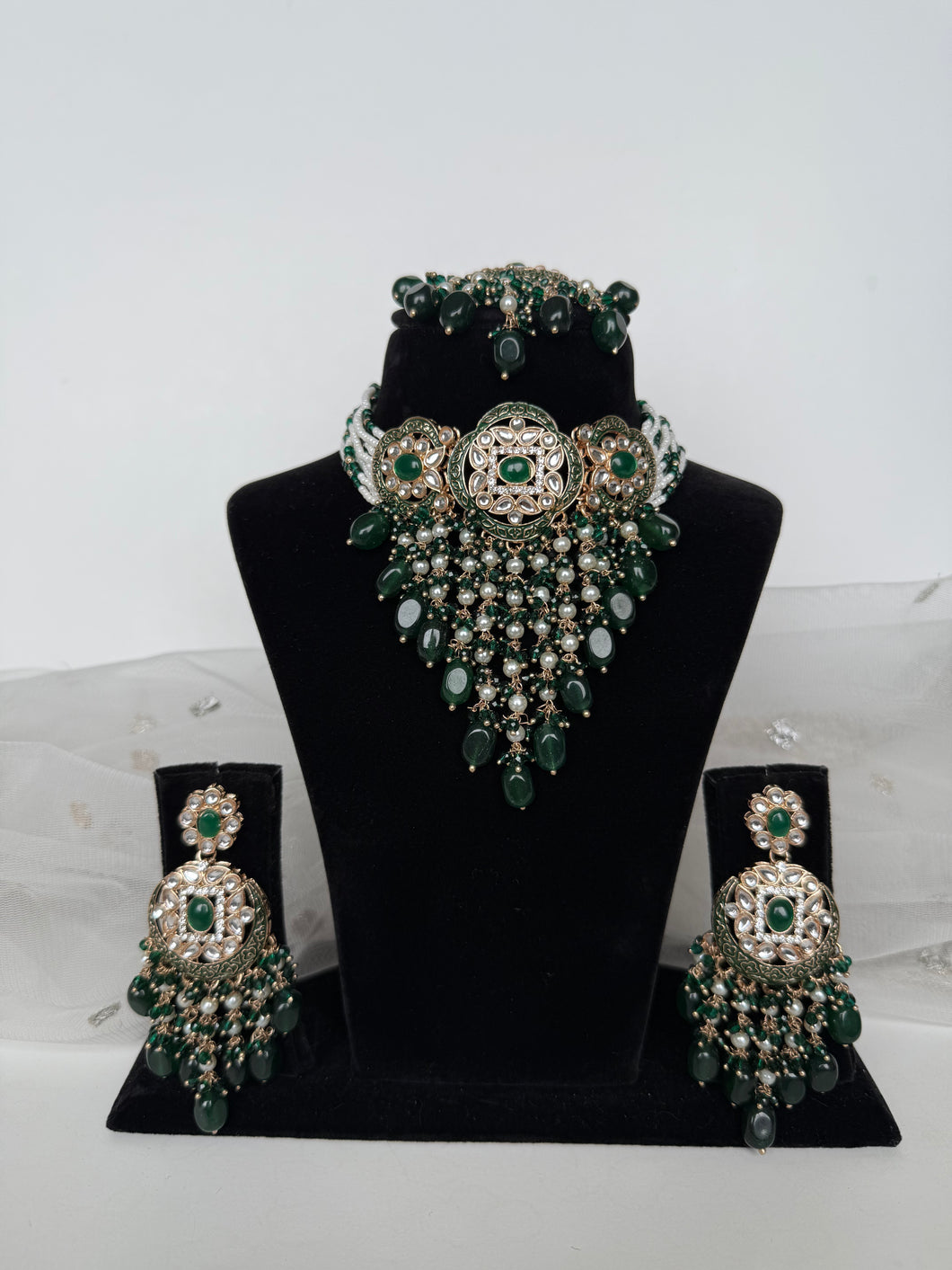 Meenakari Green Set