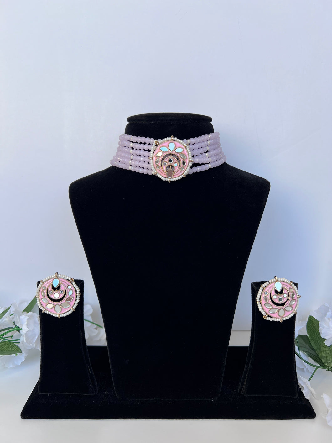 Pink choker set