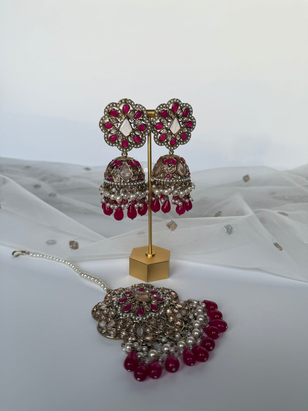 Hot Pink Oversized Jhumki
