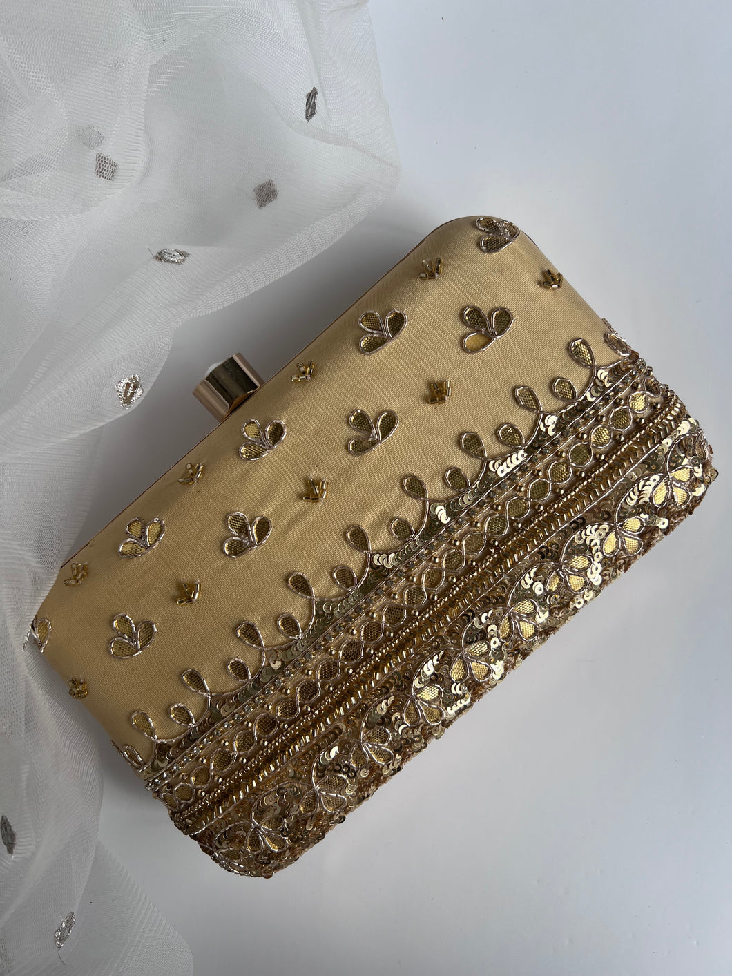 Golden Patti Clutch