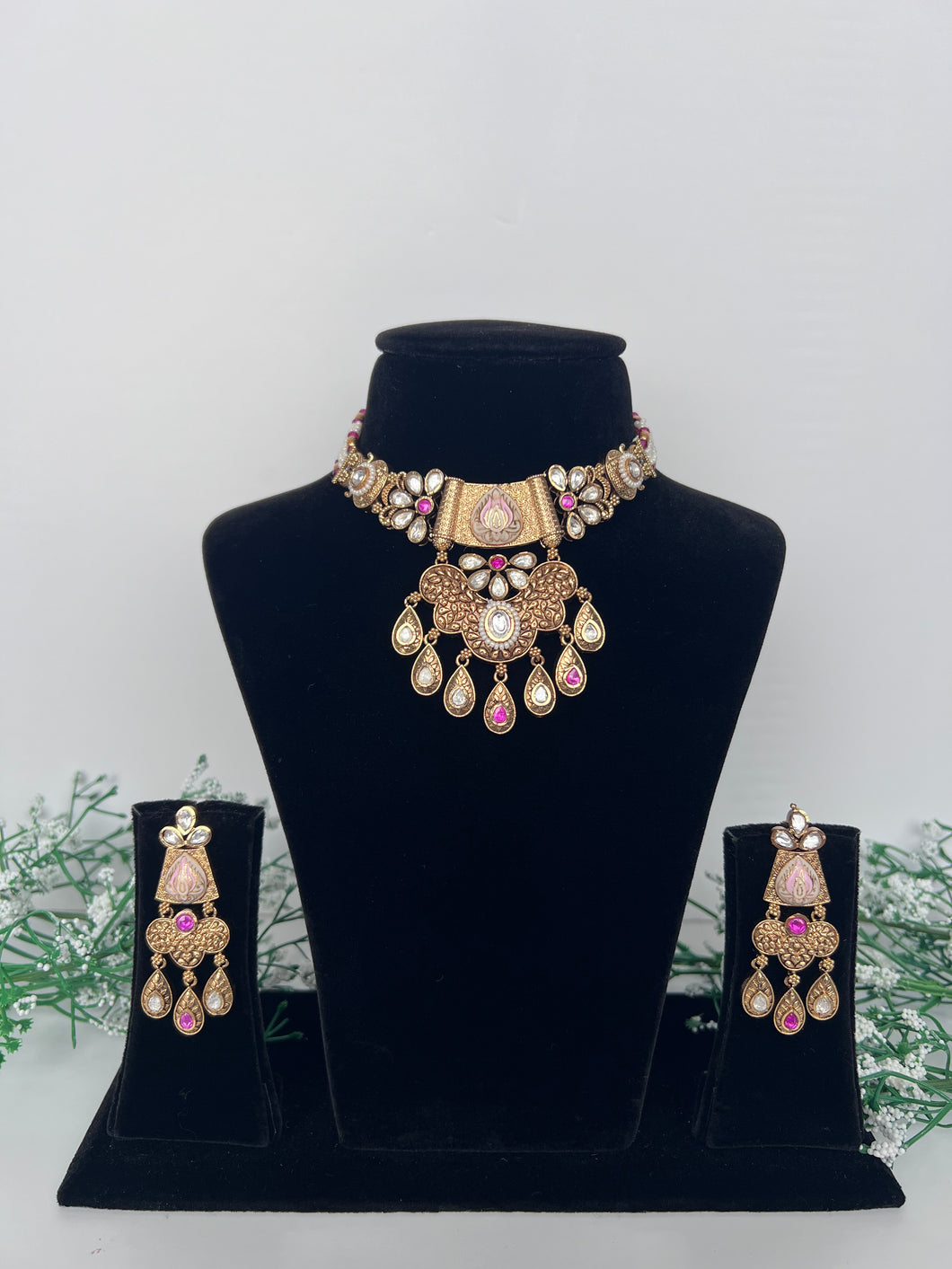 Meenakari Antique Set