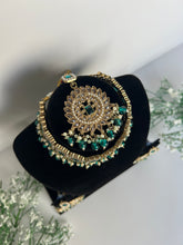 Load image into Gallery viewer, Teal Blue Choker Set
