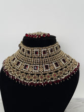 Load image into Gallery viewer, Tasveer Maroon Bridal Set
