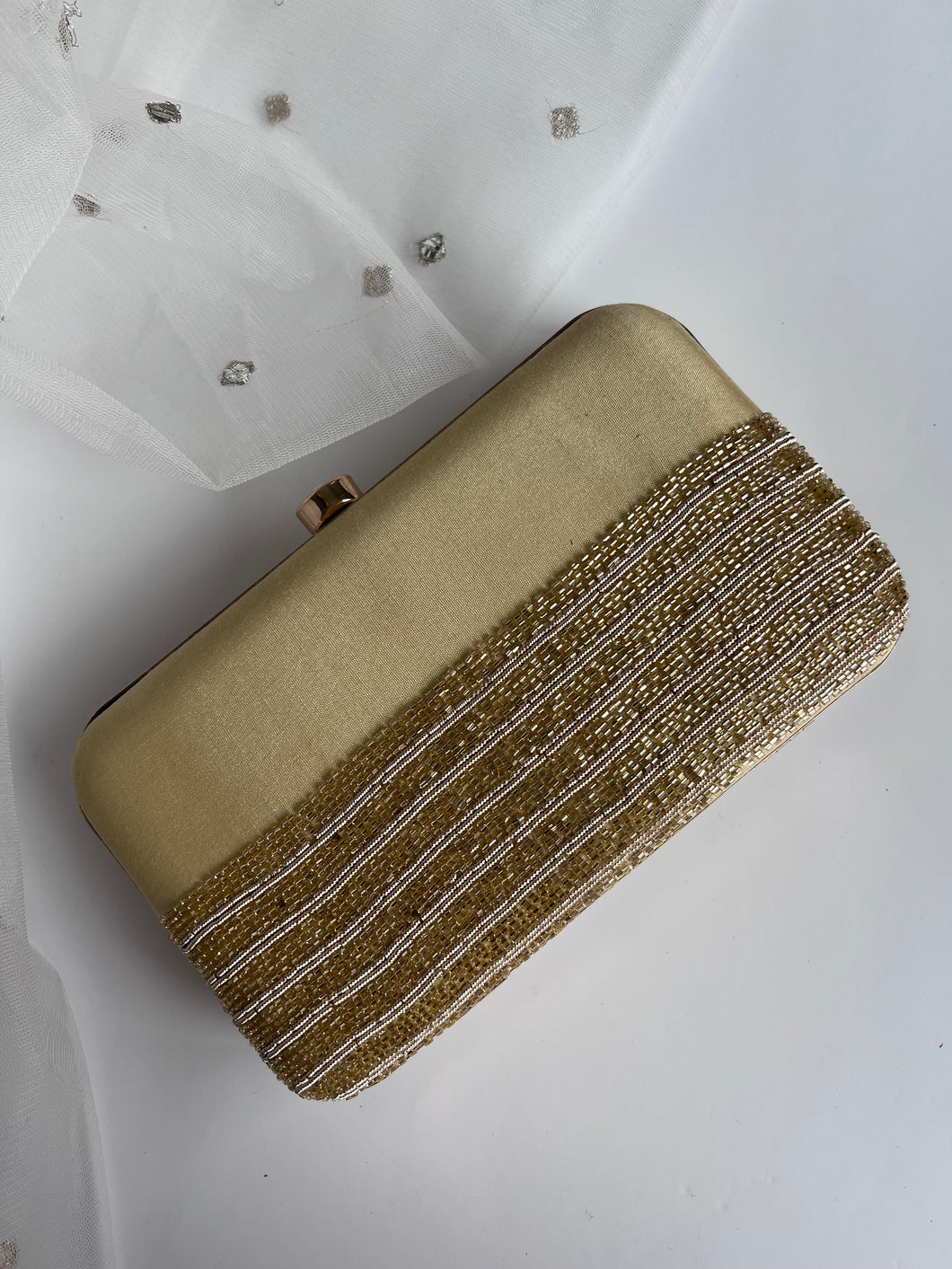 Gold Sequins Clutch