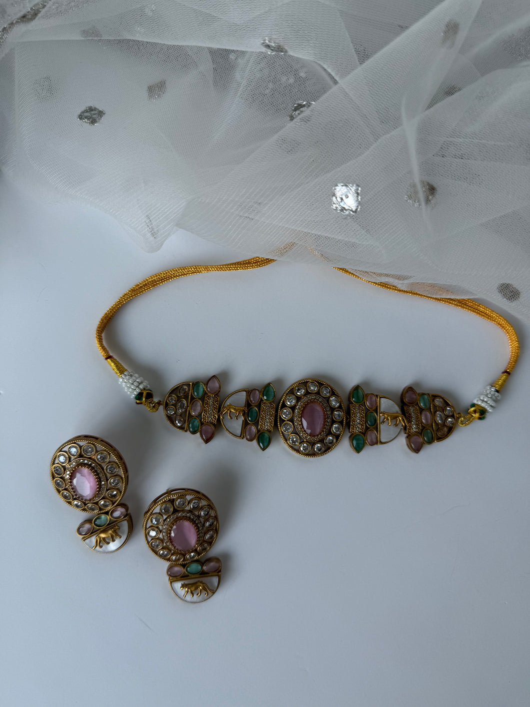 Sage & Pink Sabyasachi Choker