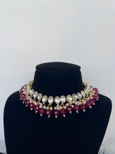 Load image into Gallery viewer, Anhad Kundan Set Maroon
