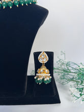 Load image into Gallery viewer, Anhad Kundan Set in Green
