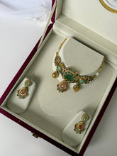 Load image into Gallery viewer, Reet Sabyasachi Kundan Set (Sage)
